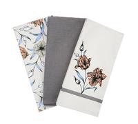 SiXsigma Sports Pack of 3 Tea Towels For Kitchen - Premium Cotton Decorative Kitchen Towel Linen for Cooking, BBQ, Baking & Dish Drying - Ideal For Women & Men (Botanic Garden)