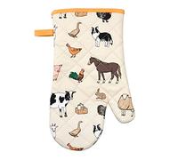 SiXsigma Sports Single Oven Gloves Gauntlet Cooking Pot Holder Heat Resistant Mitt Mittens Kitchen BBQ Cooking Grilling, Cooking, Baking, Novelty Funny Christmas New home Ideas Gift (Farmer Kitchen)