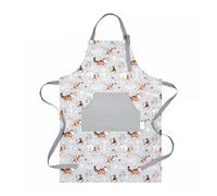 SiXsigma Sports Unisex Chefs Apron For Home And Kitchen - Quick Dry Novelty Cotton Aprons For Cooking, BBQ, Grill & Baking - Ideal Aprons Christmas Gifts For Women & Men (Cats grey)