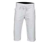 SiXsigma Sports Women's Shorts 3/4 Length Shorts for Women UK - Quick Dry Summer Cotton Pants Short for Gym, Casual, Running & Sports for Women (White, 10)