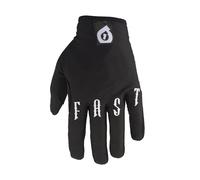 SixSixOne Comp Full Finger Cycling Gloves Black Bike Ride Comfort Cycle Mens