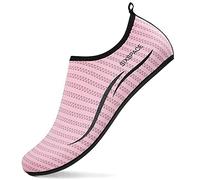 Sixspace Water Shoes - Lightweight Barefoot Aqua Shoes Quick Dry Breathable for Surfing Running Driving Pool Yoga (Pink, 3.5 UK)