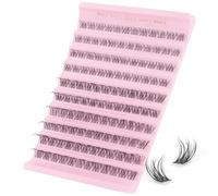 Sixstarhair False Eyelashes - Individual Cluster Lashes With Clear Band, Natural Soft Wispy, 8-16mm, Diy Lash Extensions, 120 Pcs