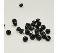 Sixstore 10mm Black Pearl Buttons with Hook 30pcs