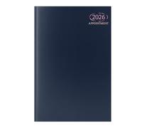 Sixstore 2026 Appointment Week to View A5 Diary, A5 WTV Planner Hardback Cover Casebound, Hourly Appointment Slots from 9:00 to 17:30 Monday to Friday, Black