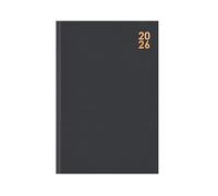 Sixstore 2026 Diary A4 Week to View Colour Fashion A4 WTV Year Planner Desk Ribbon Marker, Black