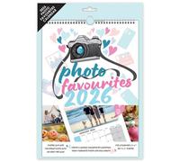 Sixstore 2026 Personalised Calendar Photo Favourites Insert Your Own Photos A4 Spiral Bound Hanging Planner Month to View Family Organiser, Wall Calendar
