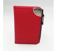 Sixstore 2026 Week to View A7 Mini Pocket Diary Soft Leather Feel 11 x 7cm Size Journal with Pen, Red