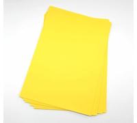 Sixstore A4 Coloured Paper, Card 50 Sheets Assorted Colours, Real 200GSM, Crafting and Decoratin, Art Paper (297 x 210mm) (Yellow)