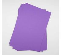 Sixstore A4 Coloured Paper, Card 50 Sheets Assorted Colours, Real 200GSM, Crafting and Decoratin, Art Paper (297 x 210mm) (Purple)