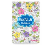 Sixstore A5 Doodle Colourin Notebook Notepad 96 Lined Pages, Therapy Relaxing Note, 1 Book at random