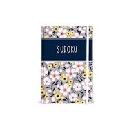 Sixstore A6 Pocket Floral Sudoku Challenge Puzzle Book, Size 15 x 10.5cm with Elastic Band