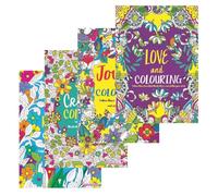 Sixstore Colour Therapy Relaxing Anti-Stress Adult Colouring Books - Set of 4 -Choose Your Set (Set 5)