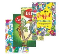 Sixstore Colour Therapy Relaxing Anti-Stress Adult Colouring Books - Set of 4 -Choose Your Set (Set 6)