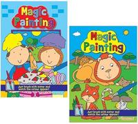 Sixstore Magic Painting Book | Children's No Mess Colouring - Just Add Water | 2 Books