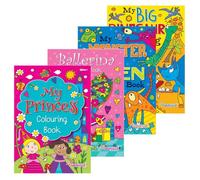 Sixstore Relaxing Antistress Kids, Adult Boys, Girls Set of 4 Colouring Books, Size A4, Coloring Books in Assorted Art Pattern Designs