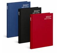Sixstore Week to View A4 Diary 2027 Appointment Diaries Office Work Planner Desk Organiser A4 WTV 2027 Diaries Year Planning 1 Diary Sent at Random