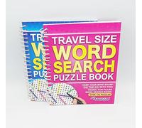Sixstore Wiro A5 Spiral Bound Travel Size Word Search Puzzle Book Brain Teasers, 1 Colour Sent at Random