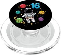 Sixteenth Birthday Astronaut Planets 16th Cute Space PopSockets PopGrip for MagSafe