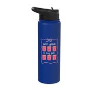 Sixth Grade is My Jam Back to School Teacher Teaching Stainless Steel Insulated Water Bottle
