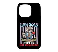 Sixth Grade Where The Wild Things Learn Raccoon Student Case for iPhone 15 Pro