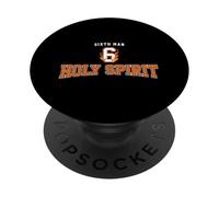 Sixth Man Holy Spirit Christian Basketball Faith PopSockets Adhesive PopGrip