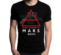 Sixtion 30 Thirty Seconds To Mars Glyphic Symbol Logo Men's T-Shirt Large