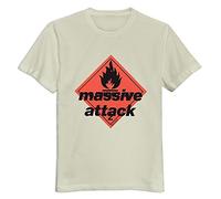 Sixtion Soulya Men's Massive Attack Blue Lines Hip Pop Cotton T Shirt Size US White Medium