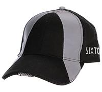 SIXTOL B-Cap Safety Baseball Cap with LED Light 25 lm | Charging via USB | Reflective Stripes | Great Visibility | Universal Size, Black
