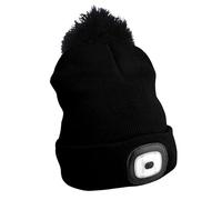 SIXTOL B-HAT LED Beanie 180LM | Rechargeable Headlamp Hat | USB Charging | Universal Size | Reflective Safety