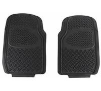SIXTOL CAR MAT UNI SET 1 | Universal Rubber Car Mats | Front Set | 2-Piece | PVC Material | Compatible with Most Vehicles