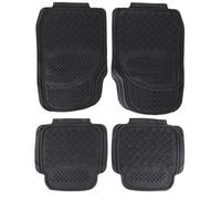 SIXTOL CAR MAT UNI SET 3 | Universal Rubber Car Mats | 4-Piece Set | Front & Rear | PVC Material | Compatible with Most Vehicles