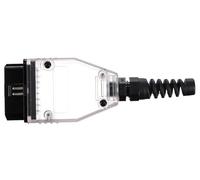 SIXTOL Mechanic Cable 30 OBD-II Connector for DIY Cable 16-Pin Transparent DIY Vehicle Diagnostics