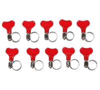 SIXTOL Mechanic Connect Hose CLAMP 10-16MM | Butterfly Hose Clamp Set | 10 Pieces | Stainless Steel | Easy Tool-Free Adjustment | Compatible with Cooling Systems, Garden Hoses