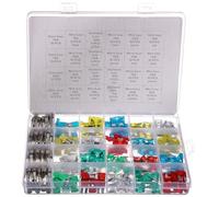 SIXTOL MECHANIC FUSE SET 215 | Automotive Blade & Glass Fuses | Multi-Amperage | Practical Storage Box