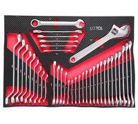 SIXTOL Mechanic Tool Tray 11 | Wrench Set Module 39pcs | EVA Tool Tray | Workshop Trolley Insert