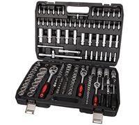 SIXTOL Tool Set 171 Socket Set with Ratchets in a Plastic Case| Versatile 171-piece Set | Suitable for Any Workshop or Garage