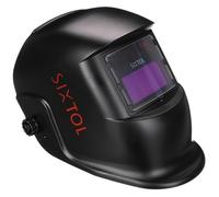 SIXTOL Welding MASK 1 Solar Automatic Darkening Welding Helmet Welding Mask Grinding Function Wide Shade 4/9-13 Welding Helmet for Tig Mig Arc Black
