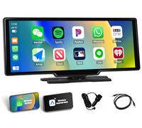 SIXTOP 10.36" Portable Car Stereo with Wireless Apple CarPlay Android Auto, 64GB Card, IPS Touchscreen Car Play Screen for Car, Car Media Player with Mirror Link, Voice Control, Bluetooth, FM, AUX