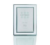 Sixtrees Abbey White Photo Frame Sixtrees Abbey White/Silver on Aluminium 4x6 Photo Frame 2-103-46, Aluminum, 19x14x2.5 cm