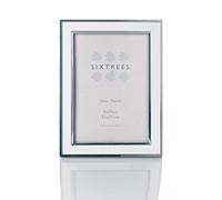 Sixtrees Abbey White Photo Frame Sixtrees Abbey White/Silver on Aluminium 6x8 Photo Frame 2-103-68, Aluminum, 24x19x2.5 cm