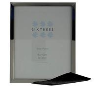 Sixtrees Elite 2-120-80 Silver plated wide profile 10 x 8 inch photo frame. Complete with microfibre polishing cloth.