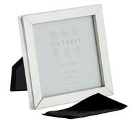 Sixtrees Elite Square Edge Silver Plated 4x4 inch (102x102mm) Photo Frame. Complete with microfibre polishing cloth.