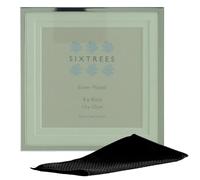Sixtrees Park Lane 265344(MIF) Silver Plated Photo Frame 4 x 4 inch (102 x 102mm) with Double Mount - Complete with microfibre polishing cloth.