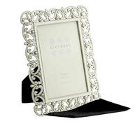Sixtrees Sophia ivory enamel and silver metal ornate 6 x 4 inch photo frame. Complete with microfibre polishing cloth.