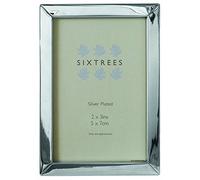 Sixtrees Unisex Elite Square Edged Photo Frame 2x3 - Silver