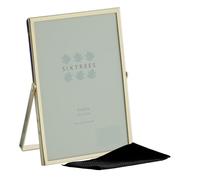 Sixtrees Wiggins Metal Folding Photo Frames, 4 x 6 inch and 5 x 7 inch Sizes, Gold, Silver, Black and White Colours (Gold, 4 x 6 inches)