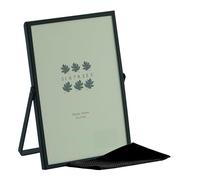 Sixtrees Wiggins Metal Folding Photo Frames, 4 x 6 inch and 5 x 7 inch Sizes, Gold, Silver, Black and White Colours (Black, 4 x 6 inches)