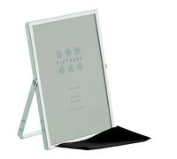 Sixtrees Wiggins Metal Folding Photo Frames, 4 x 6 inch and 5 x 7 inch Sizes, Gold, Silver, Black and White Colours (Silver, 4 x 6 inches)