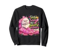 Sixty Sassy and a Bit Smart Assy Cat 60th Birthday Sweatshirt
